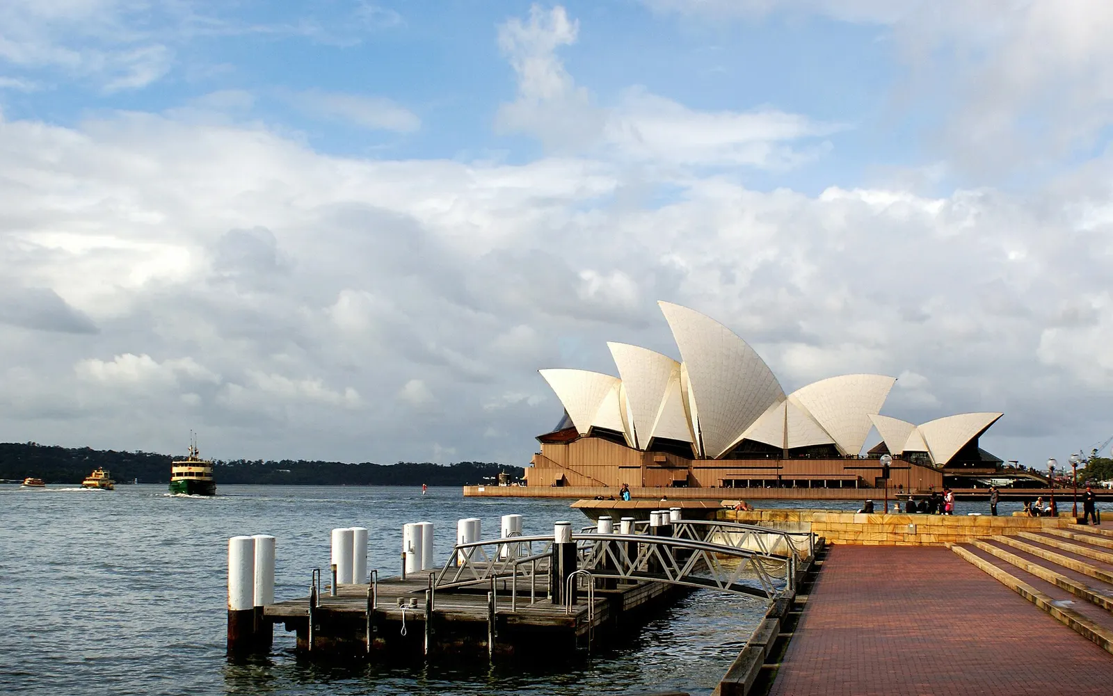 Sydney Opera House seen across the harbour from Circular Quay