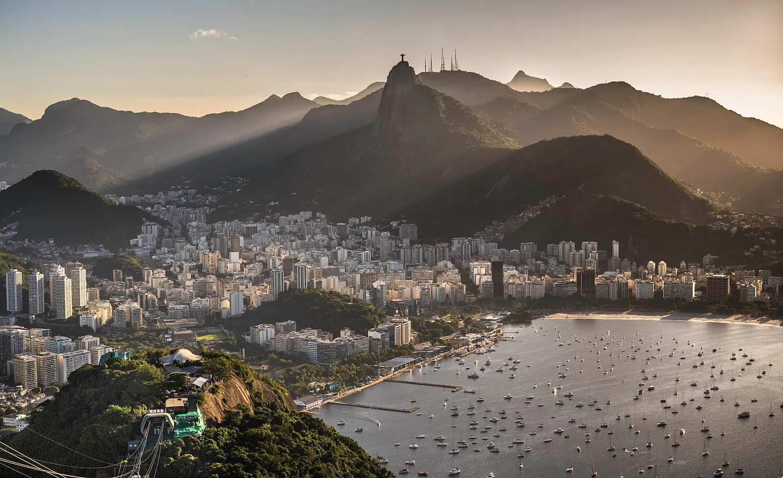 Rio de Janeiro and Sugarloaf Mountain at sunset