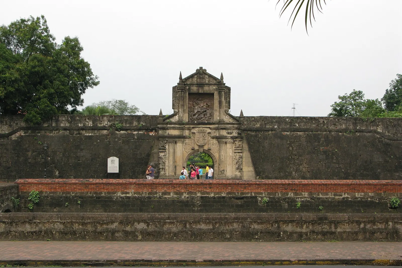 Stone gate of Fort Santiago in Intramuros, Manila