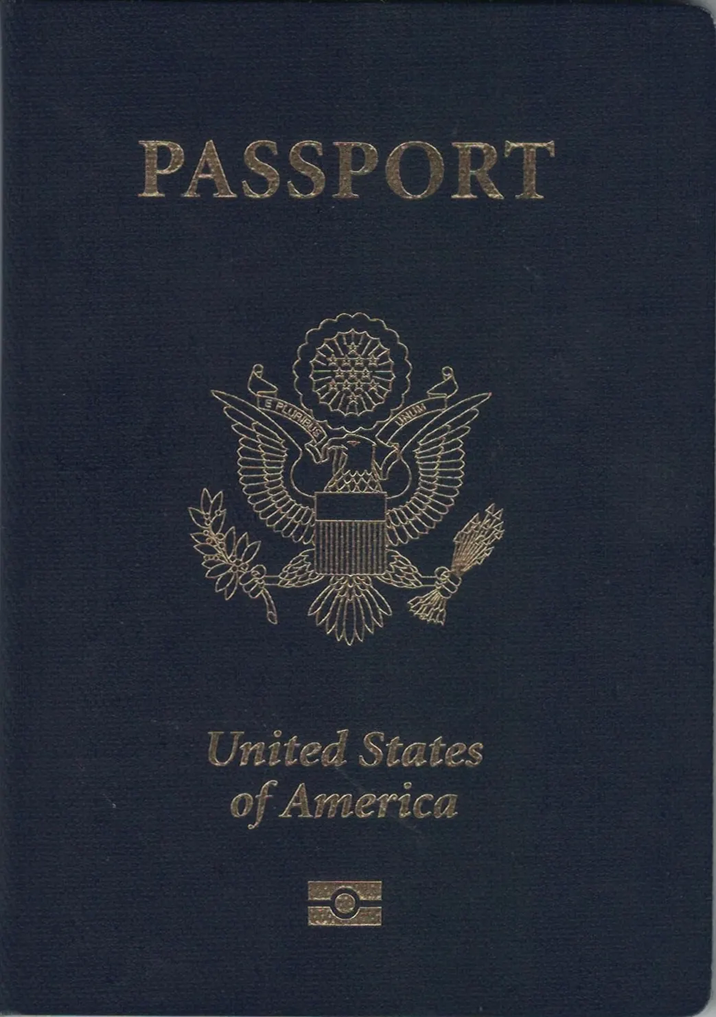 Navy blue United States passport cover